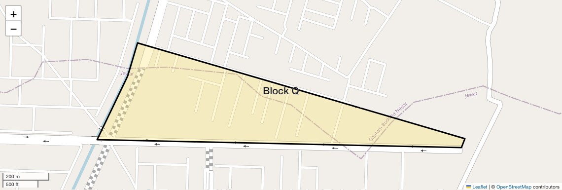 Location Map of Block Q, Greater Noida