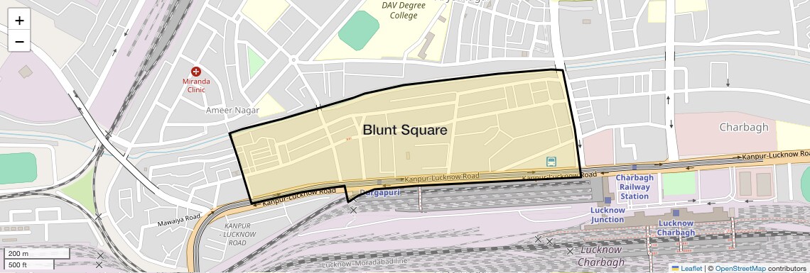 Blunt Square,Lucknow
