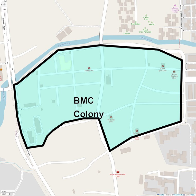 Location Map of Bmc Colony