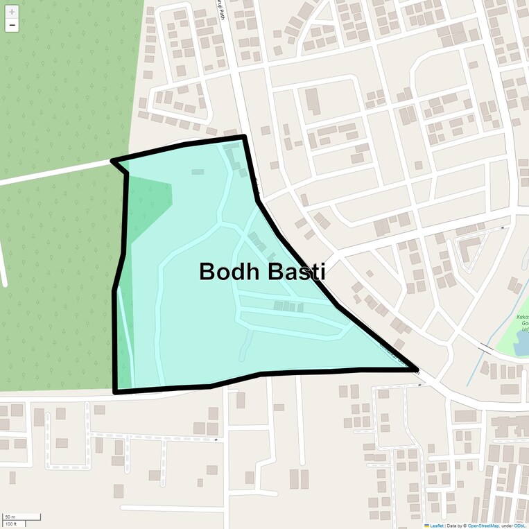 Location Map of Bodh Basti