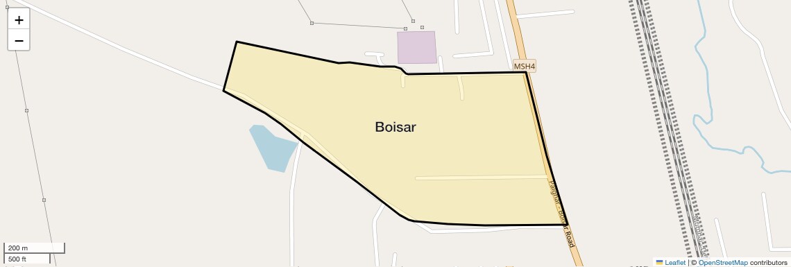 Location Map of Boisar, Palghar