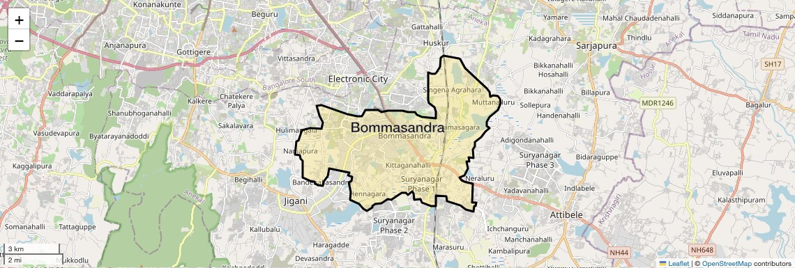 Bommasandra Map