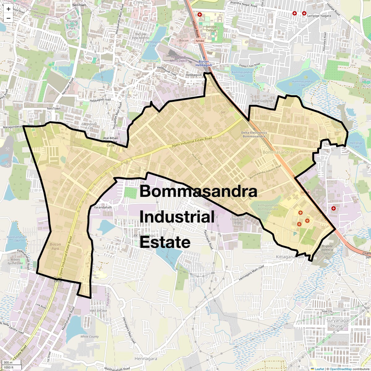 Check Time Travel of Bommasandra Industrial Estate, Bangalore