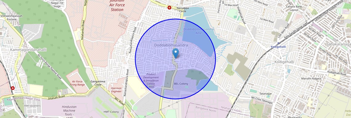 Location Map of Bommasandra Industrial Estate, Bangalore