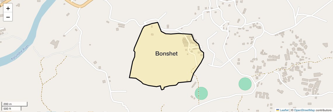 Location Map of Bonshet, Navi Mumbai