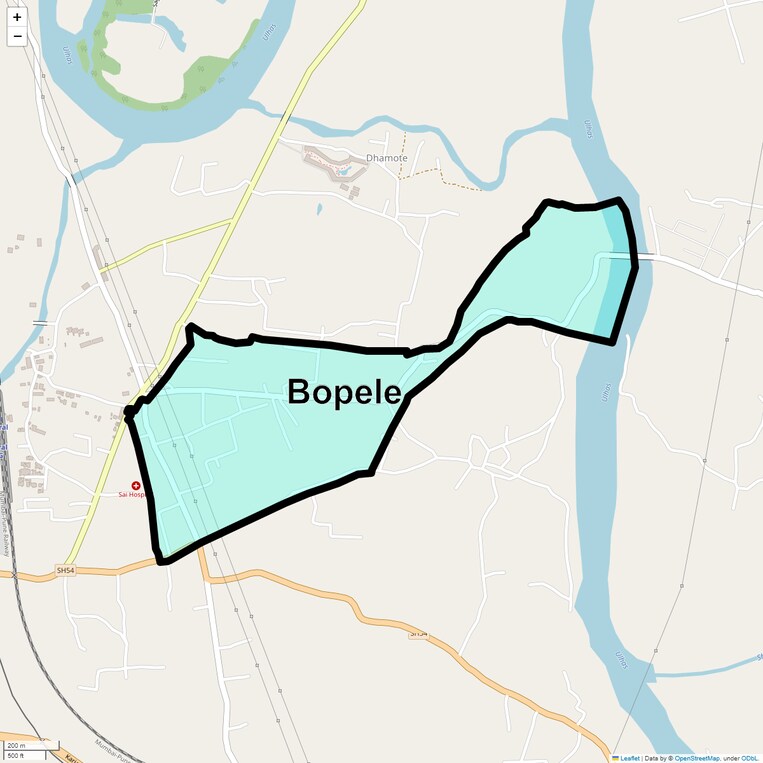 Location Map of Bopele