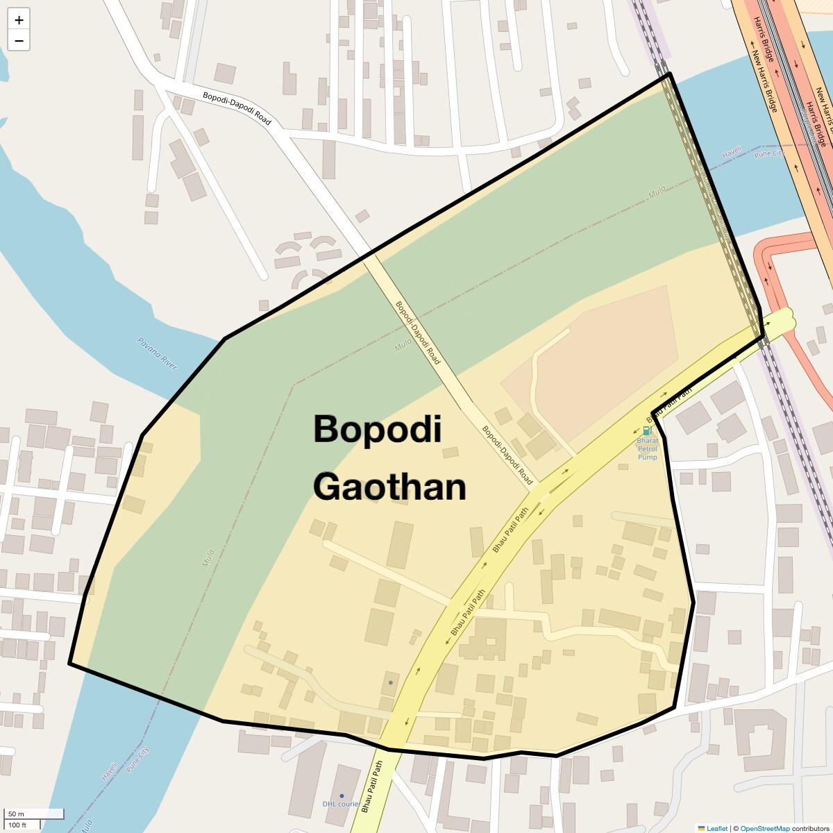 Bopodi Gaothan Map