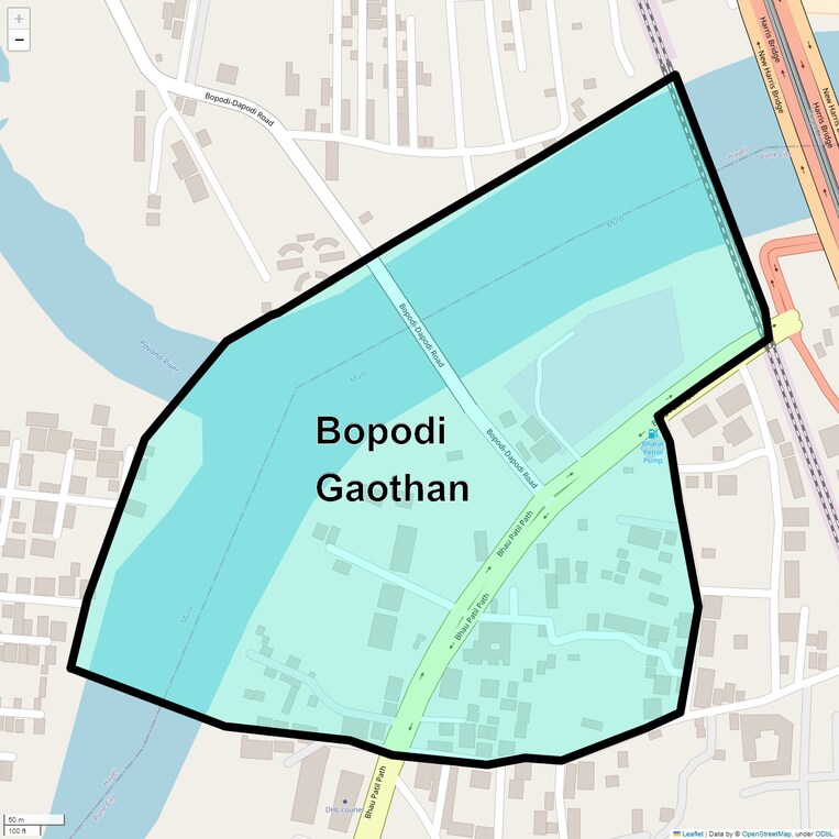 Location Map of Bopodi Gaothan
