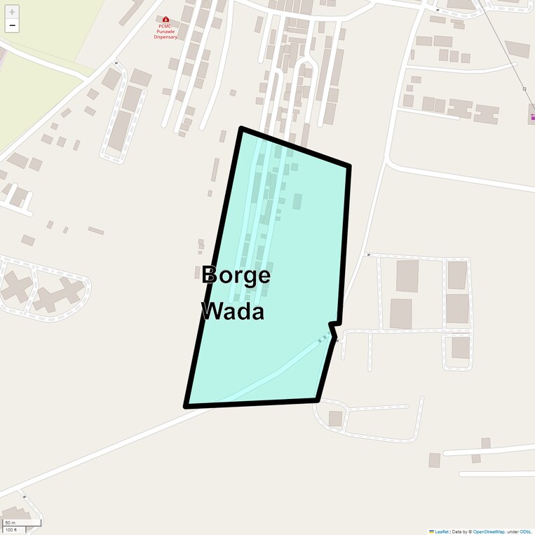 Location Map of Borge Wada