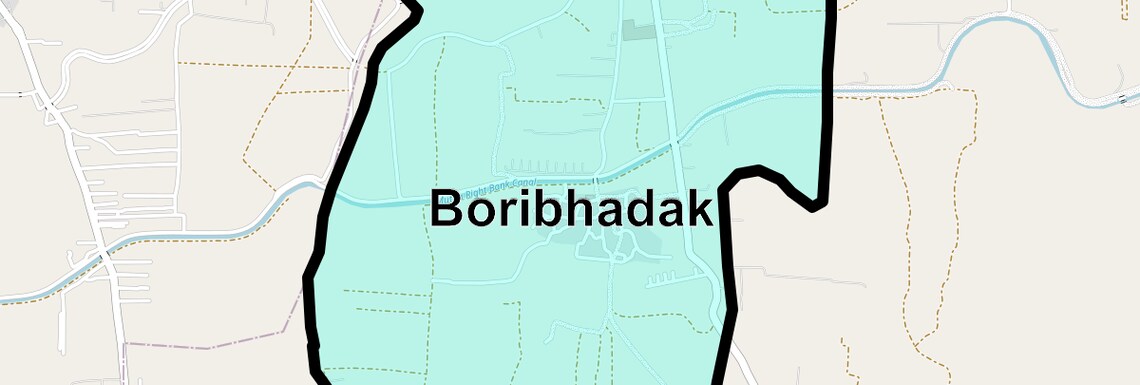 Location Map of Boribhadak, Pune