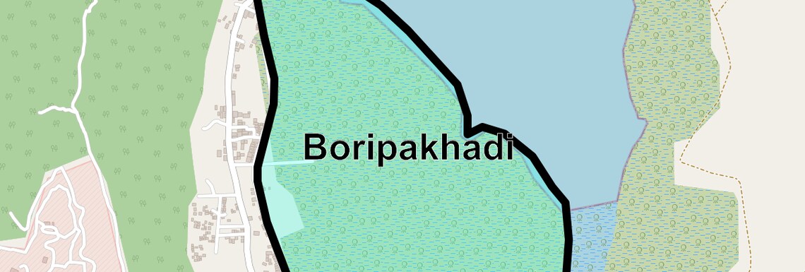 Location Map of Boripakhadi, Navi Mumbai