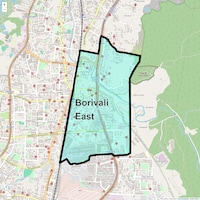 Borivali East Map