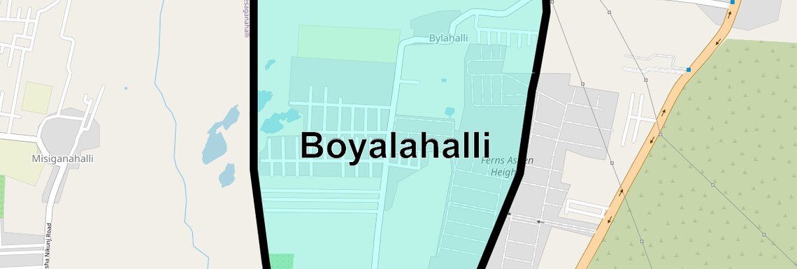 Location Map of Boyalahalli, Bangalore