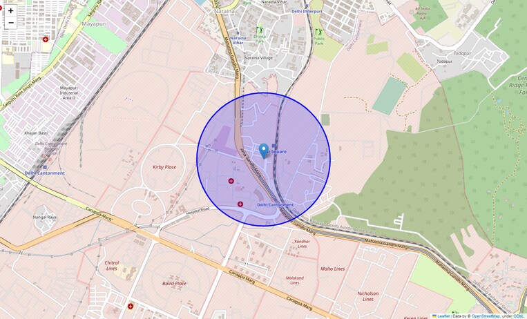 Location Map of Brar Square