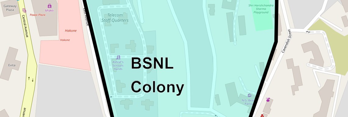 Location Map of Bsnl Colony, Mumbai