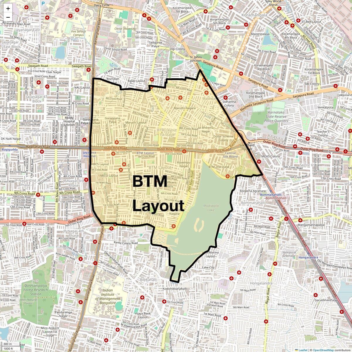 Check Time Travel of BTM Layout, Bangalore