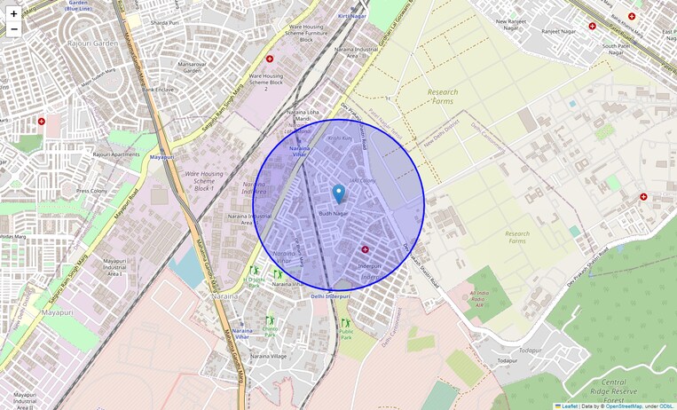Location Map of Budh Nagar