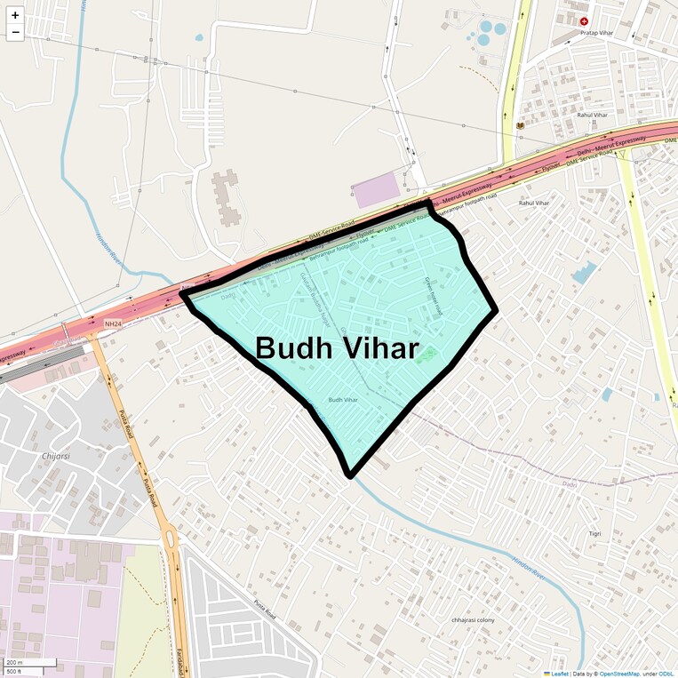 Location Map of Budh Vihar