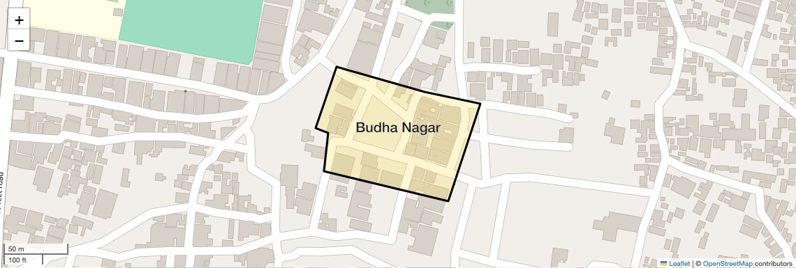 Location Map of Budha Nagar, Allahabad