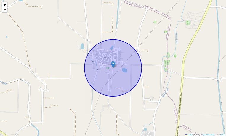 Location Map of Budhanpur