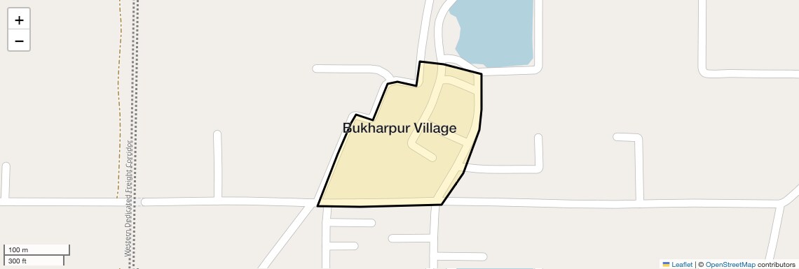 Location Map of Bukharpur Village, Faridabad