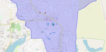 Location Map of Burari, Delhi