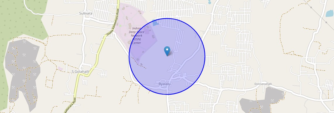 Location Map of Byalalu, Bangalore