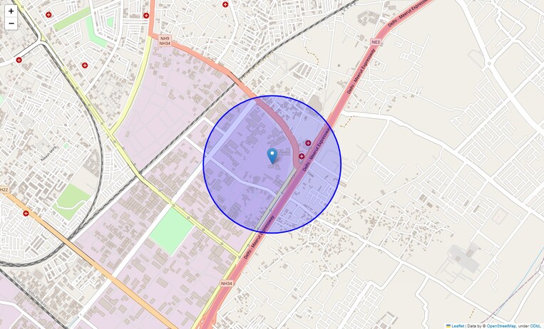 Location Map of C Block Bulandshahr Road