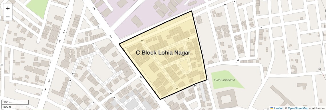 Location Map of C Block Lohia Nagar, Ghaziabad