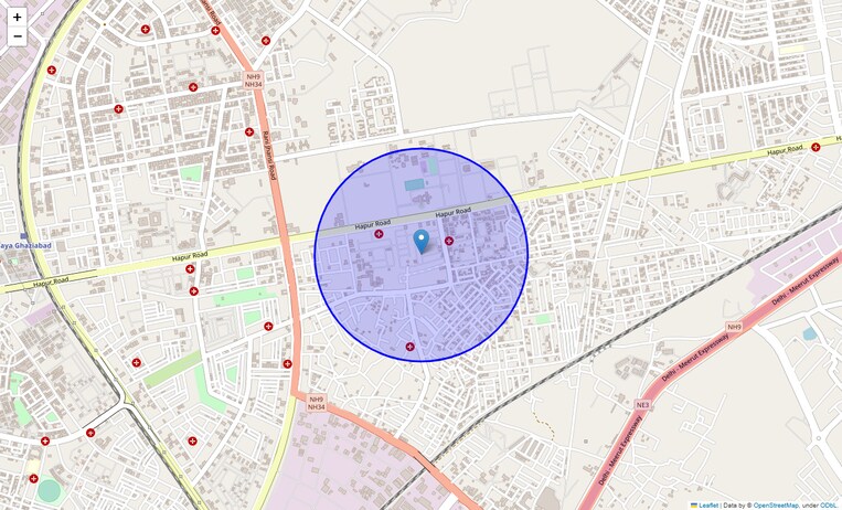 Location Map of C Block Shastri Nagar