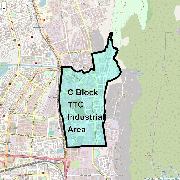 Location Map of C Block Ttc Industrial Area