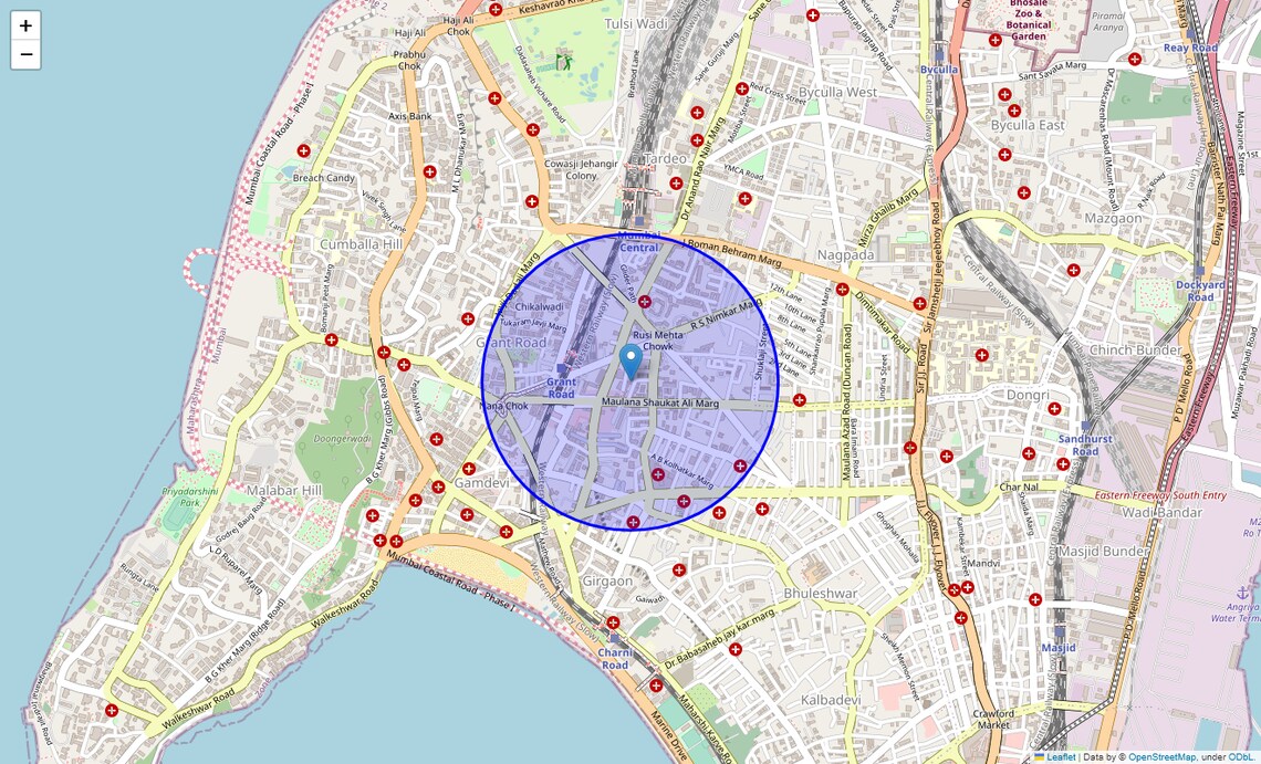 Location Map of Camac Street, Kolkata
