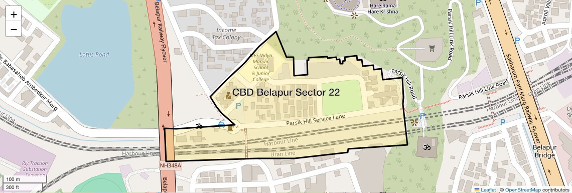 Location Map of CBD Belapur Sector 22, Navi Mumbai
