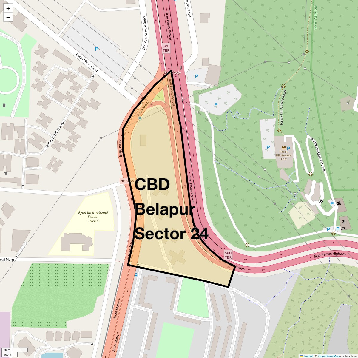 CBD Belapur Sector 24 Map