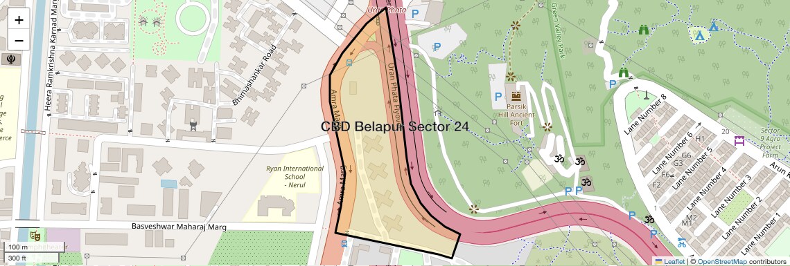Location Map of CBD Belapur Sector 24, Navi Mumbai