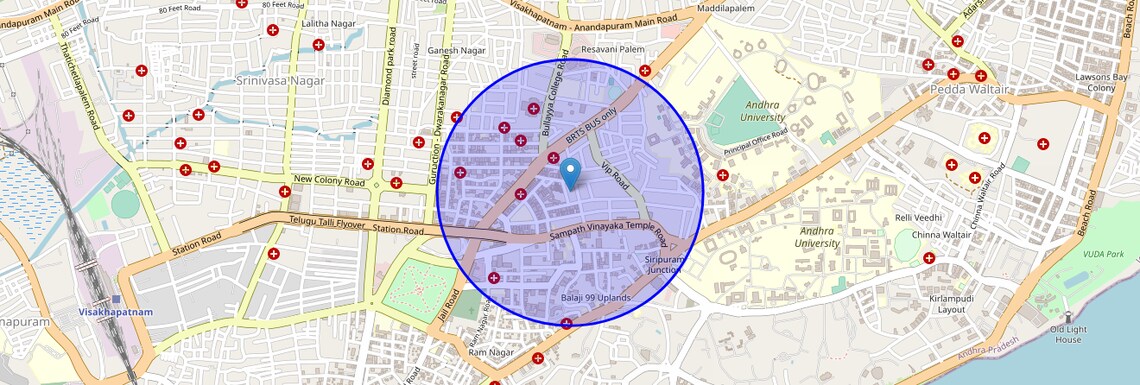 Location Map of CBM Compound, Vizag