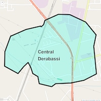 Central Derabassi Map
