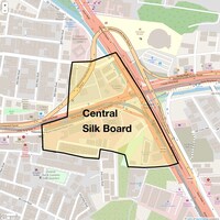 Central Silk Board Map