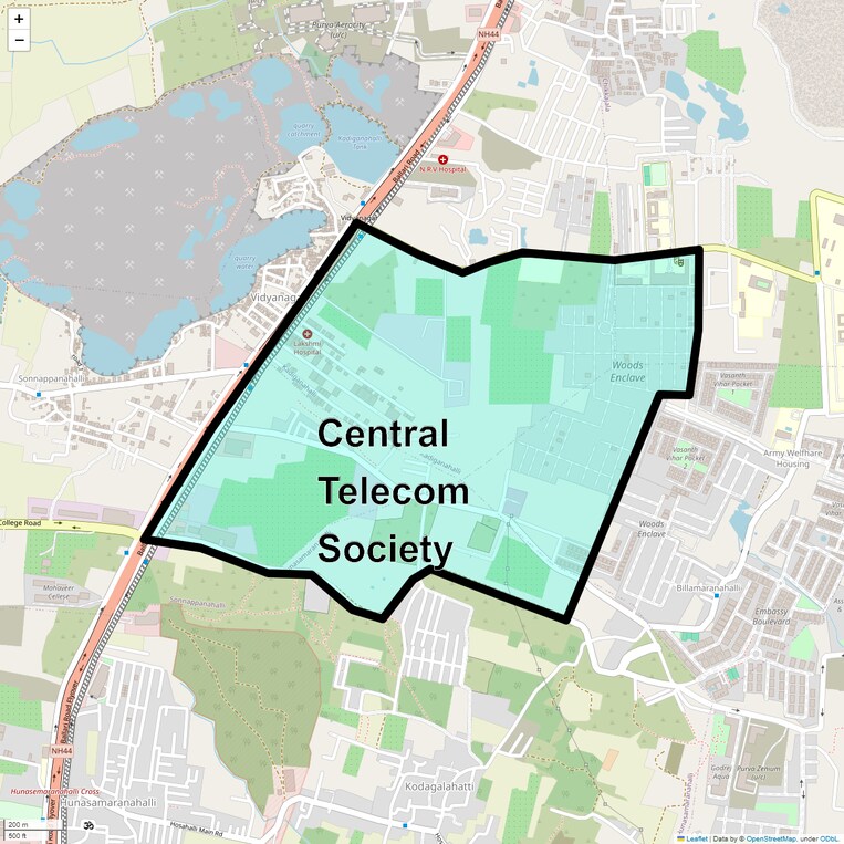 Location Map of Central Telecom Society