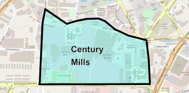 Location Map of Century Mills, Mumbai