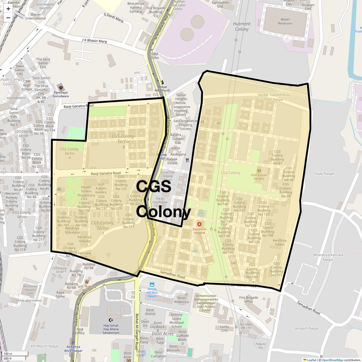 Cgs Colony Map
