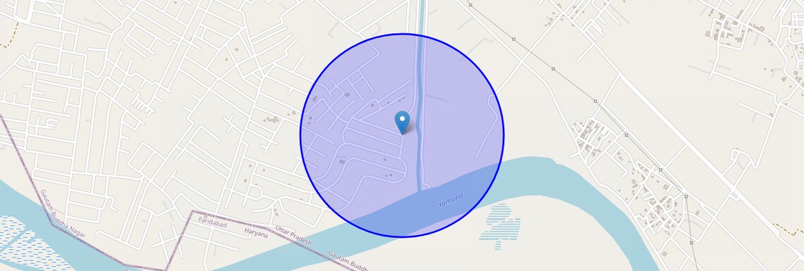 Location Map of Chak Mangrola, Noida