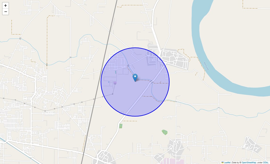 Location Map of Chakmajai, Faridabad