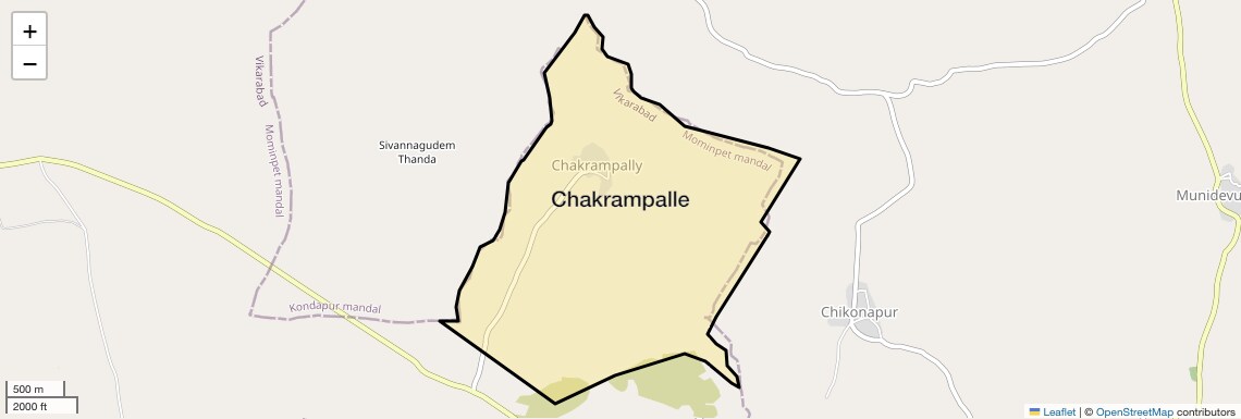 Location Map of Chakrampalle, Hyderabad