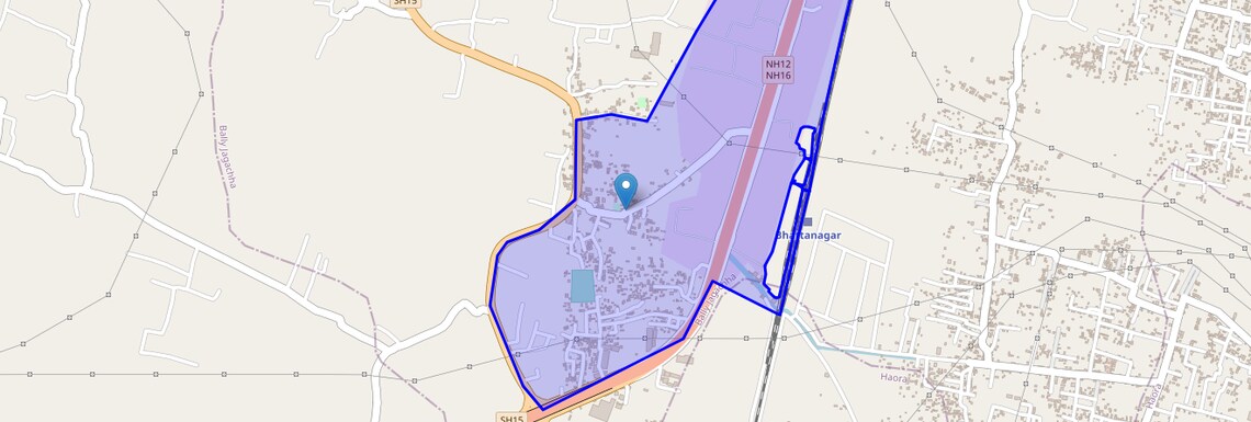 Location Map of Chamrail, Kolkata
