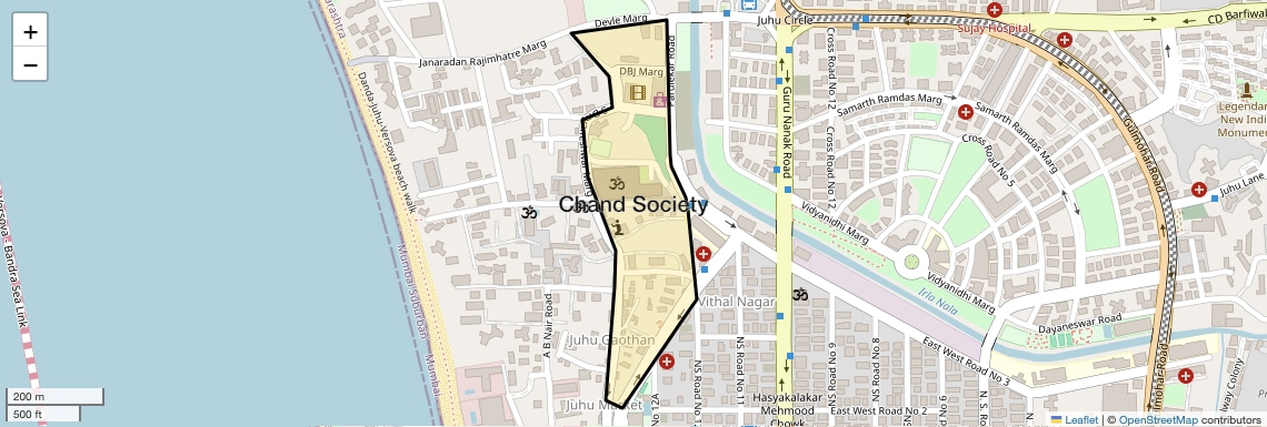 Location Map of Chand Society, Mumbai