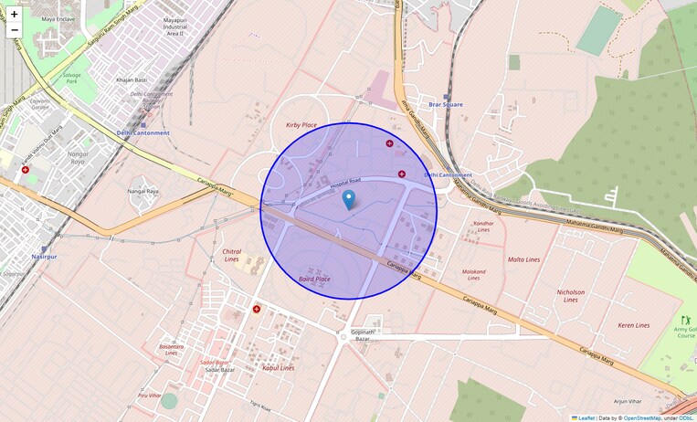 Location Map of Chandan Singh Park
