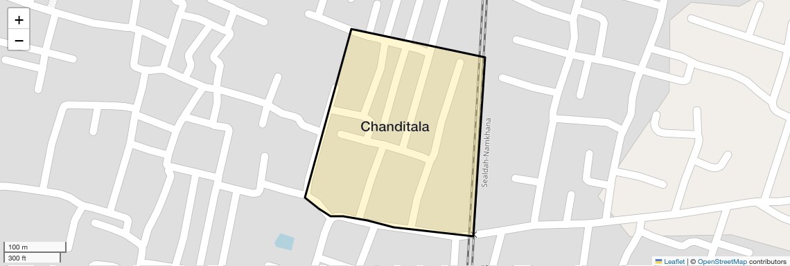 Location Map of Chanditala, Kolkata