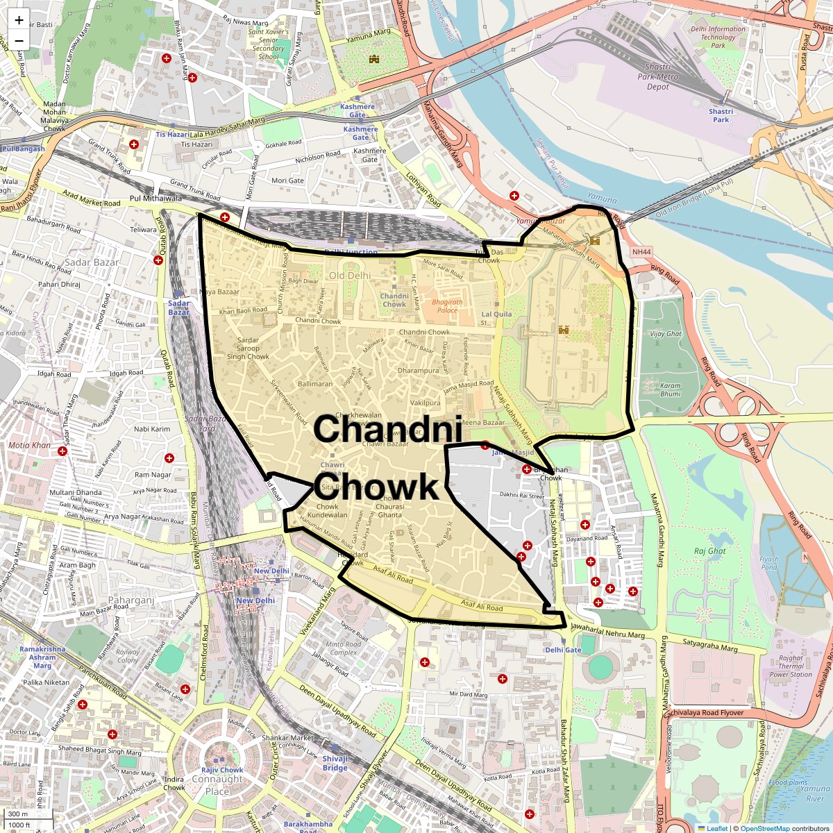 Check Time Travel of Chandni Chowk, Delhi