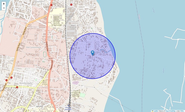 Location Map of Chandpur